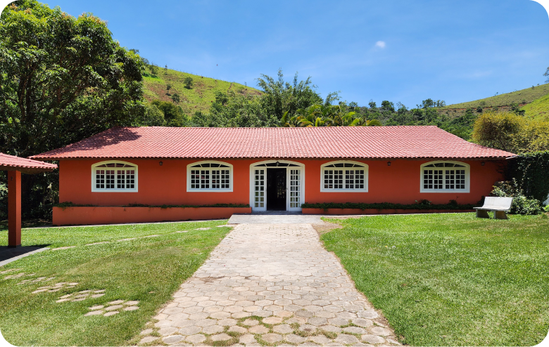 Fachada da chácara